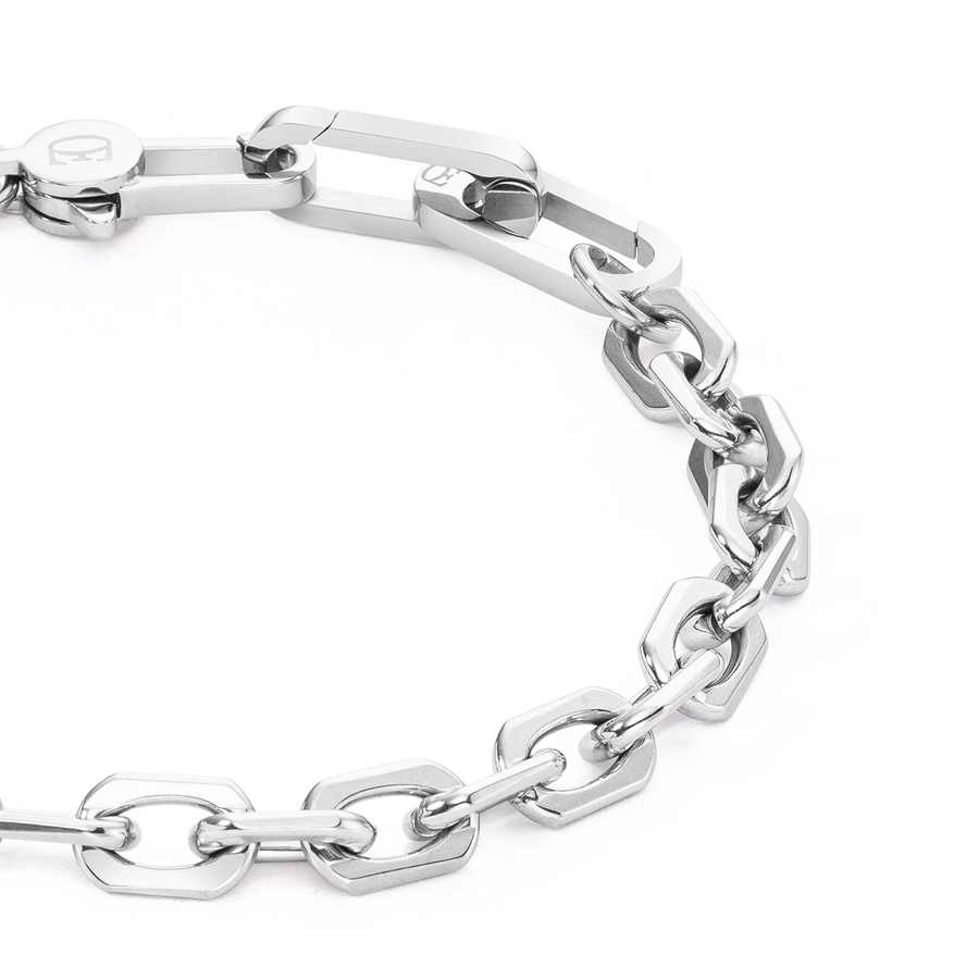 Armband Cubes Fusion link chain schwarz