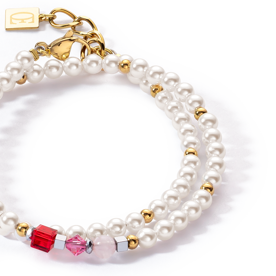 Princess Pearls Armband Wrap Around gold rot