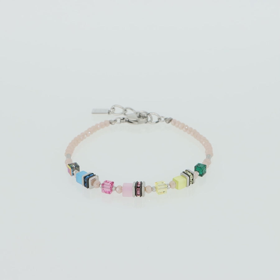 Armband Mini Cubes multicolor pastell