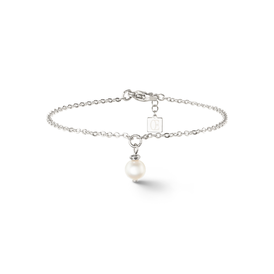 Armband Solitaire Süßwasserperle silber