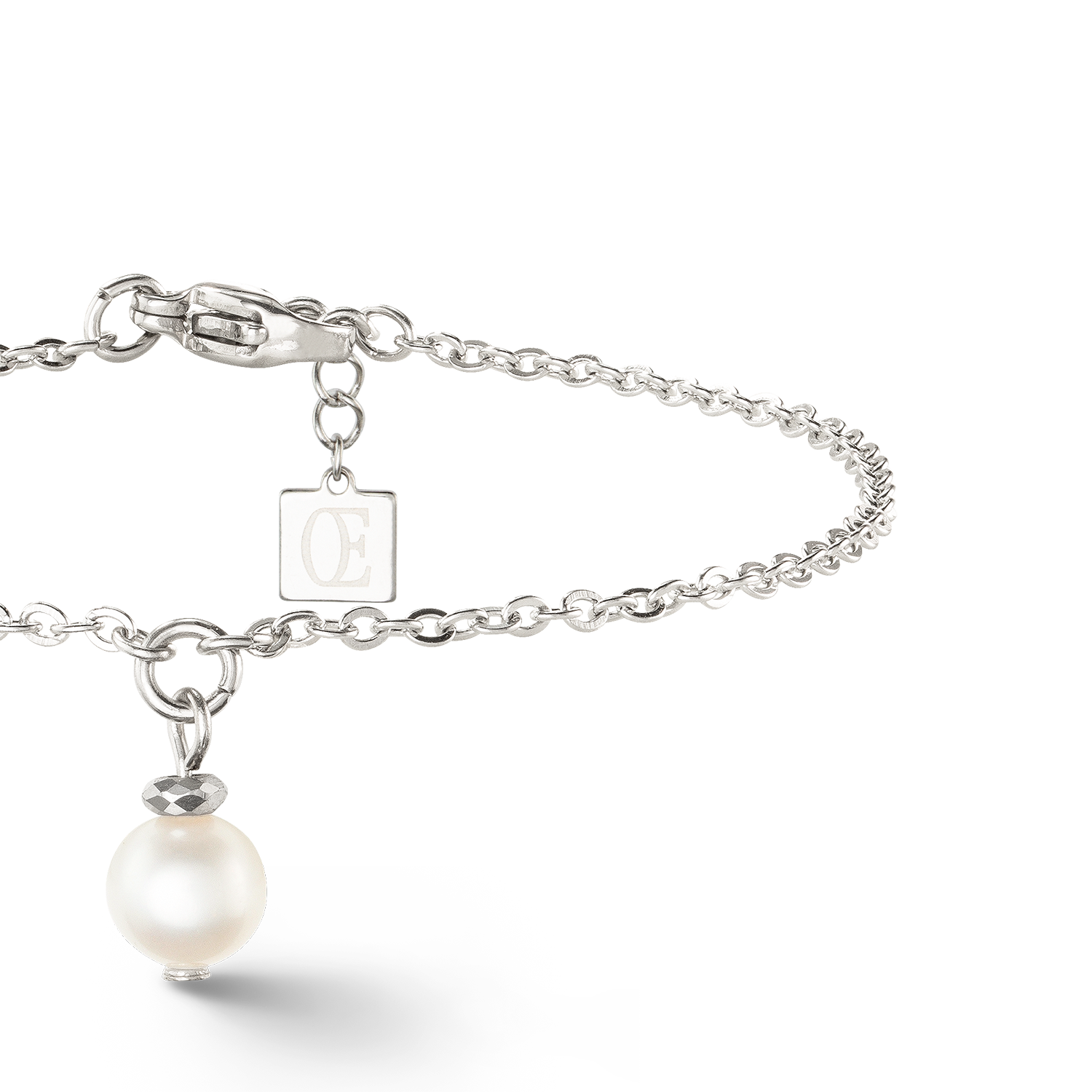Armband Solitaire Süßwasserperle silber