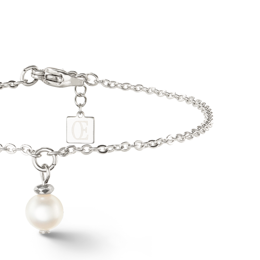 Armband Solitaire Süßwasserperle silber