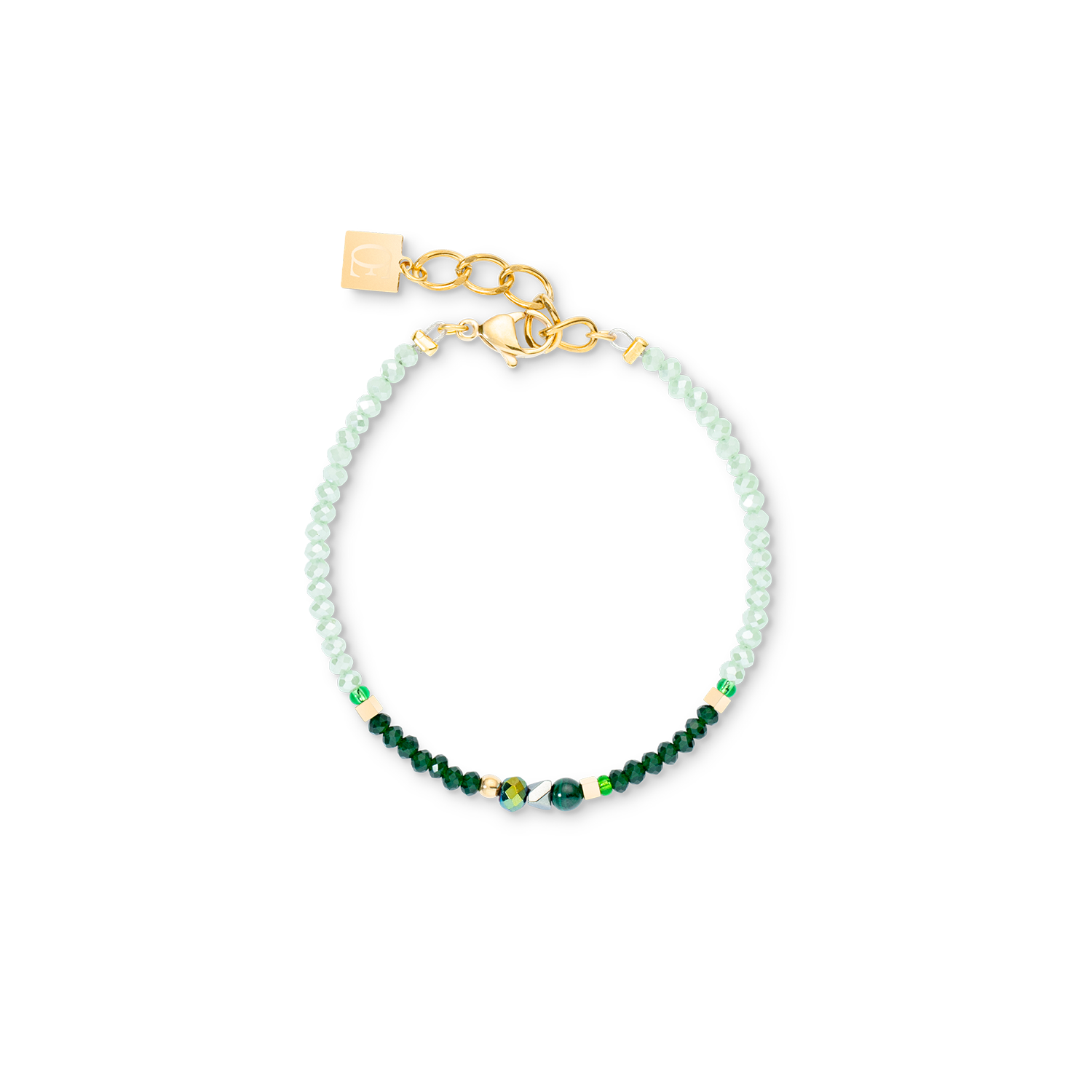 Armband Amulett Glamorous Green gold