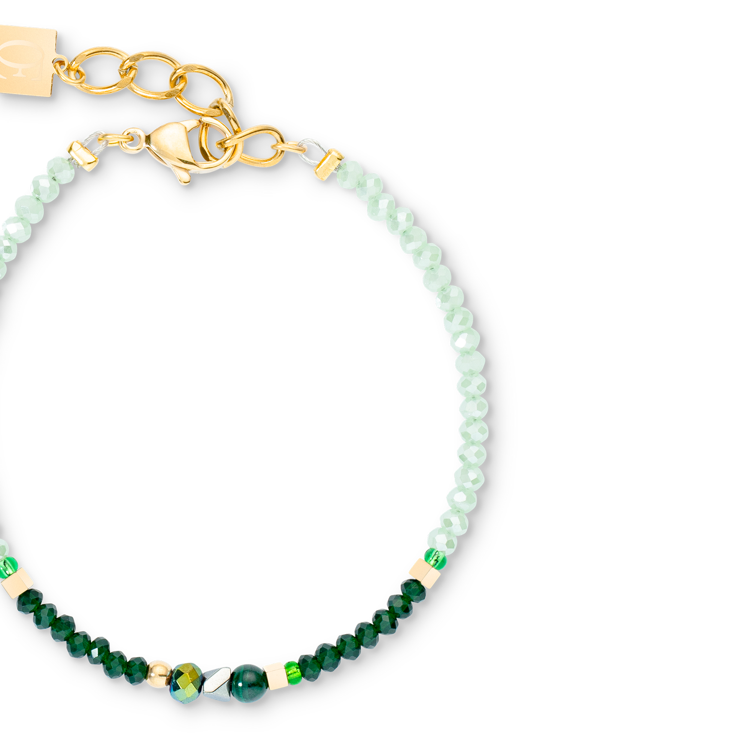Armband Amulett Glamorous Green gold