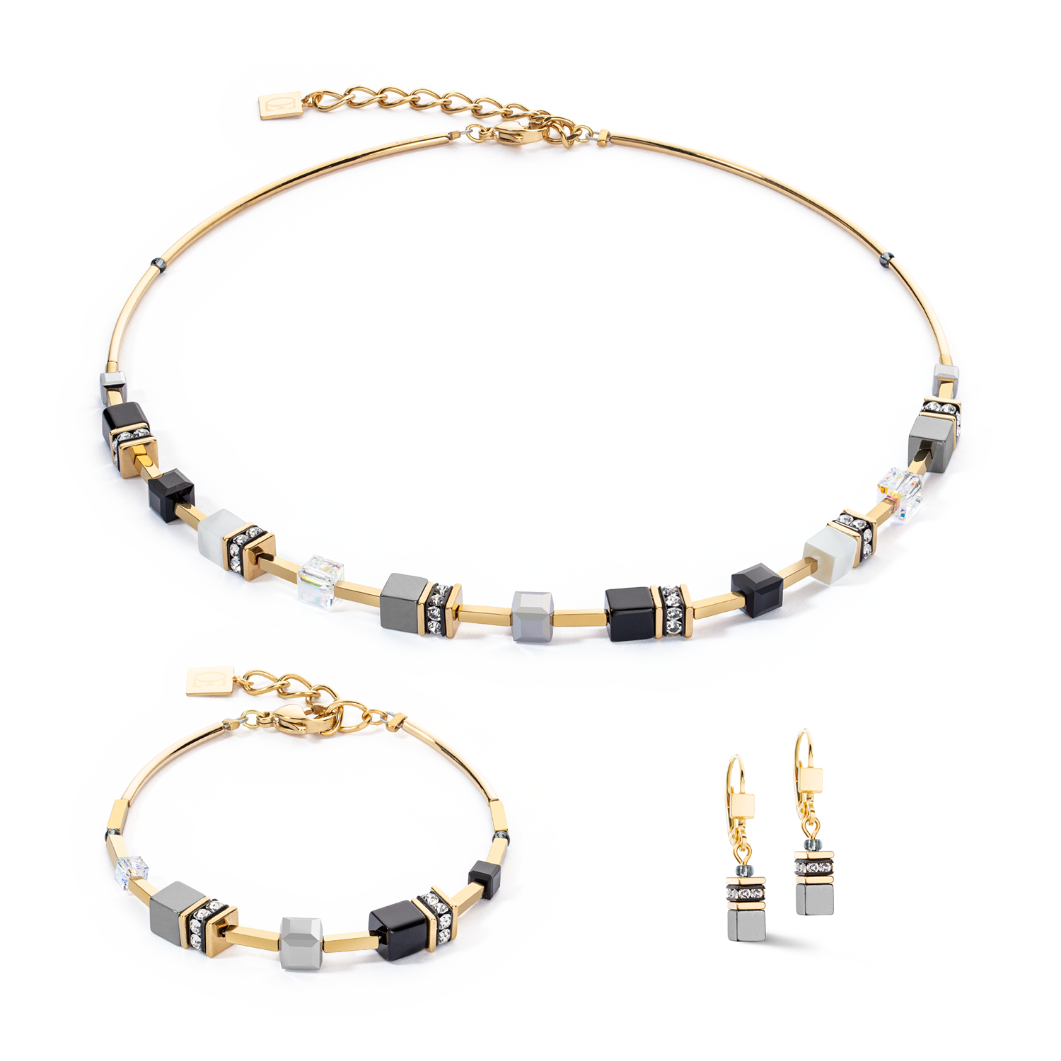 GeoCUBE® Iconic Lite Halskette Schwarz