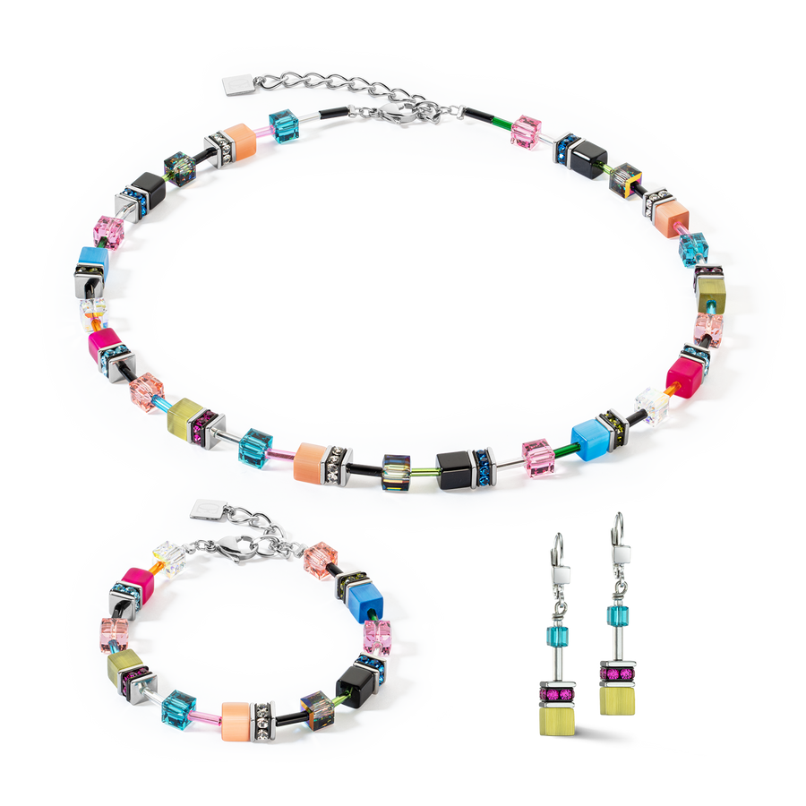 GeoCUBE® Iconic Halskette Multicolor Fancy