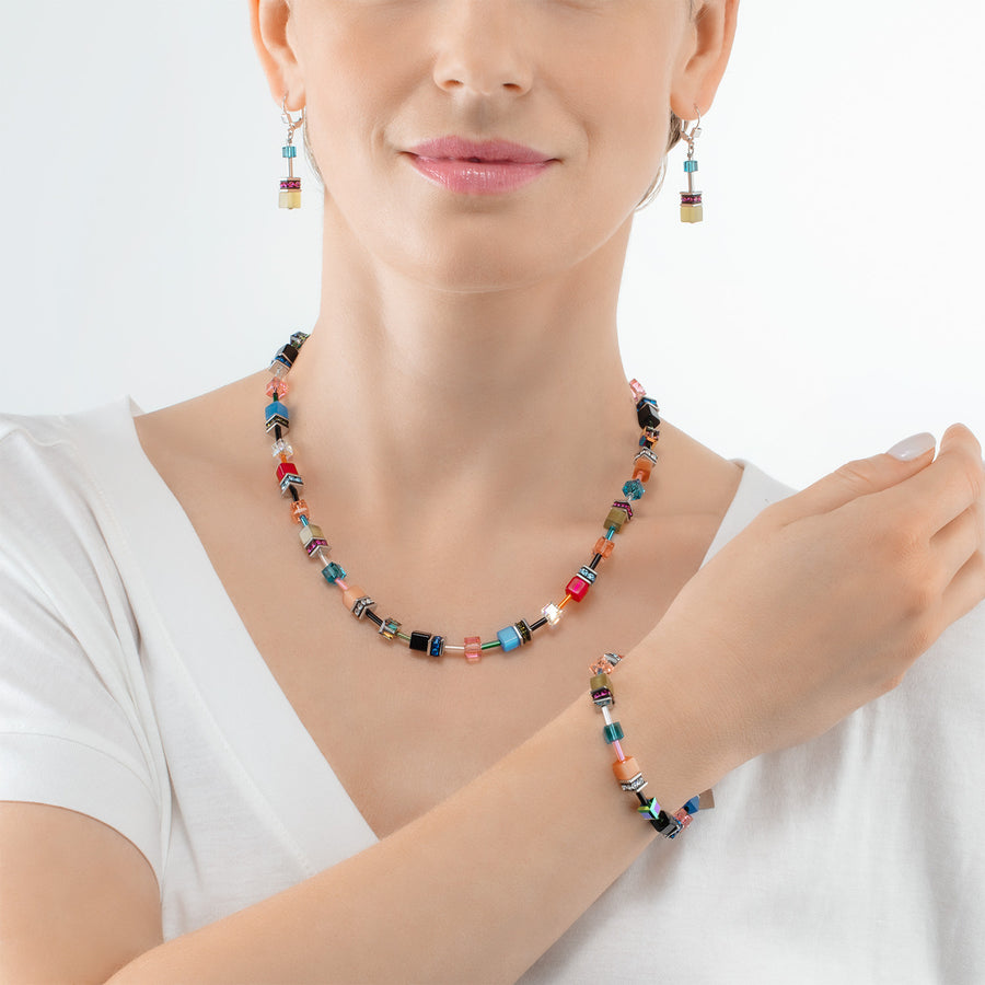 GeoCUBE® Iconic Halskette Multicolor Fancy