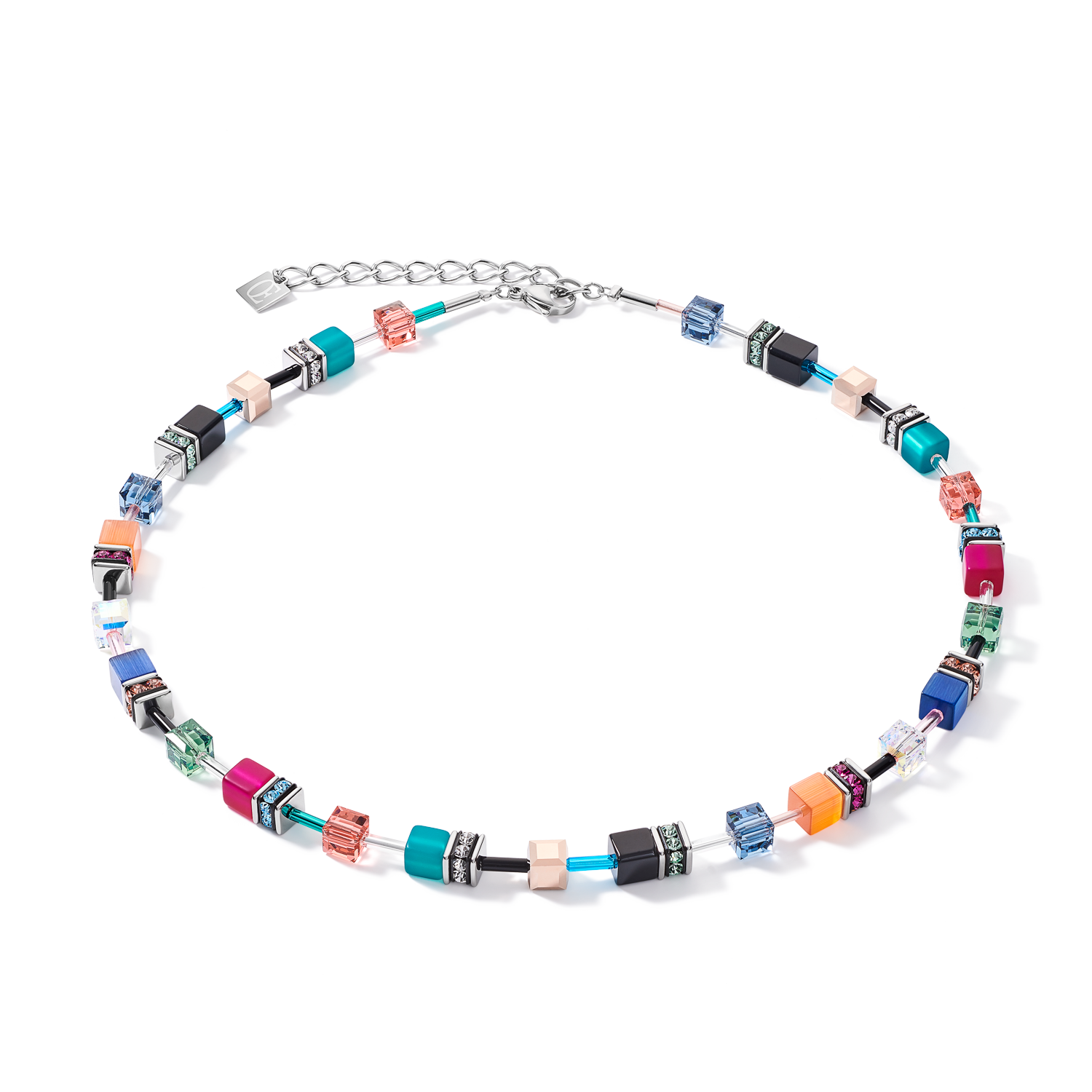 GeoCUBE® Halskette multicolor ethno
