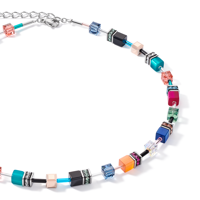 GeoCUBE® Halskette multicolor ethno