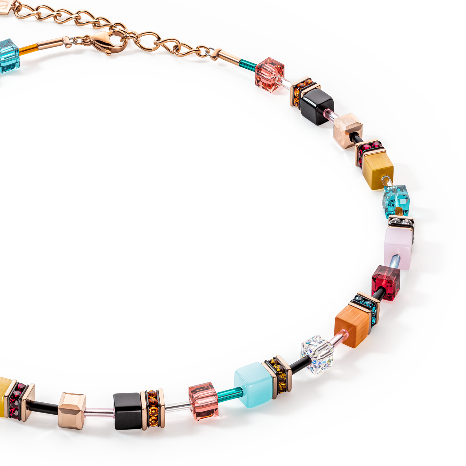 GeoCUBE® Iconic  Multicolour Expressive  Halskette