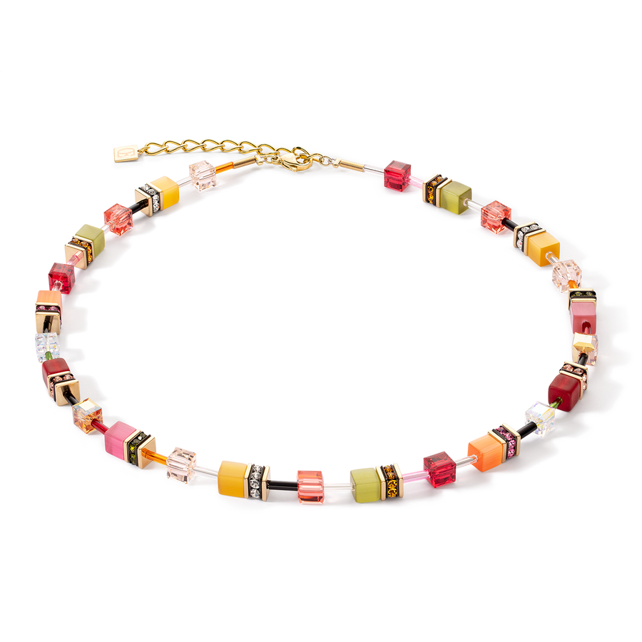 GeoCUBE® Iconic  Multicolour Indian Summer Halskette