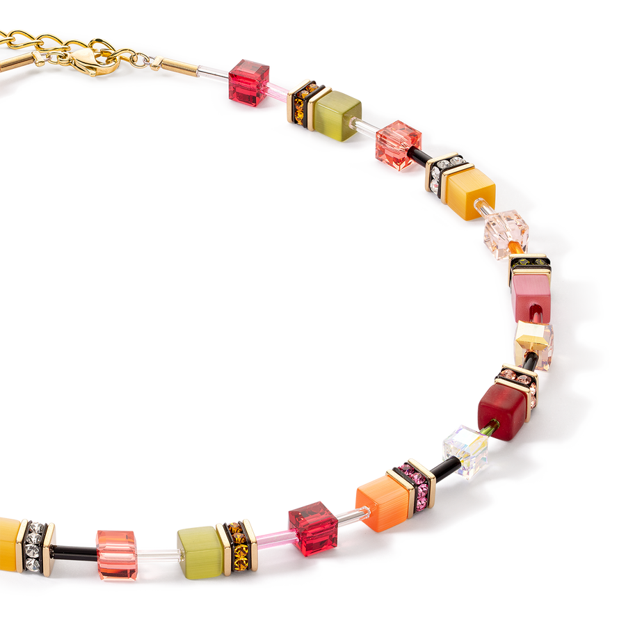 GeoCUBE® Iconic  Multicolour Indian Summer Halskette