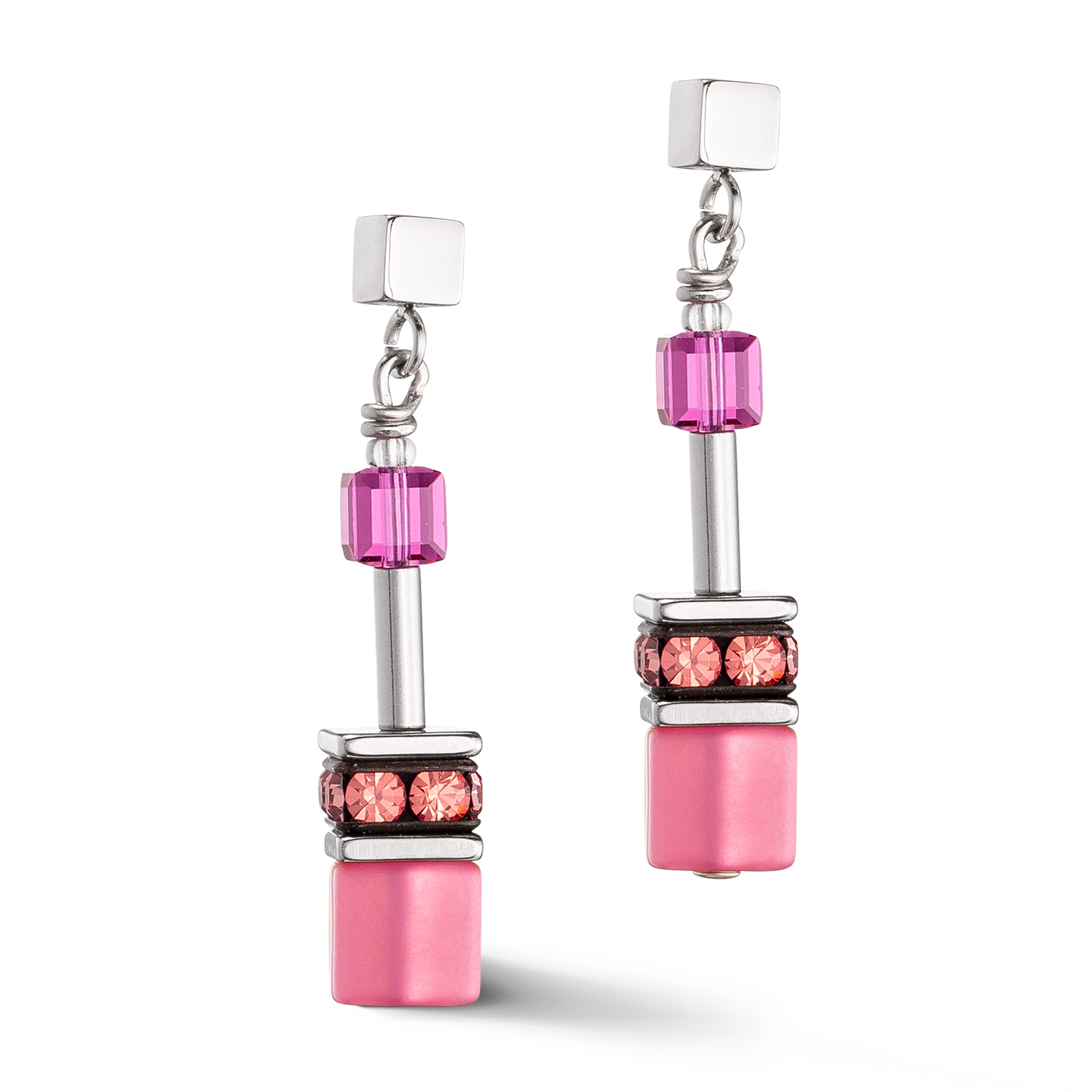 GeoCUBE® Iconic Ohrringe Viva Magenta