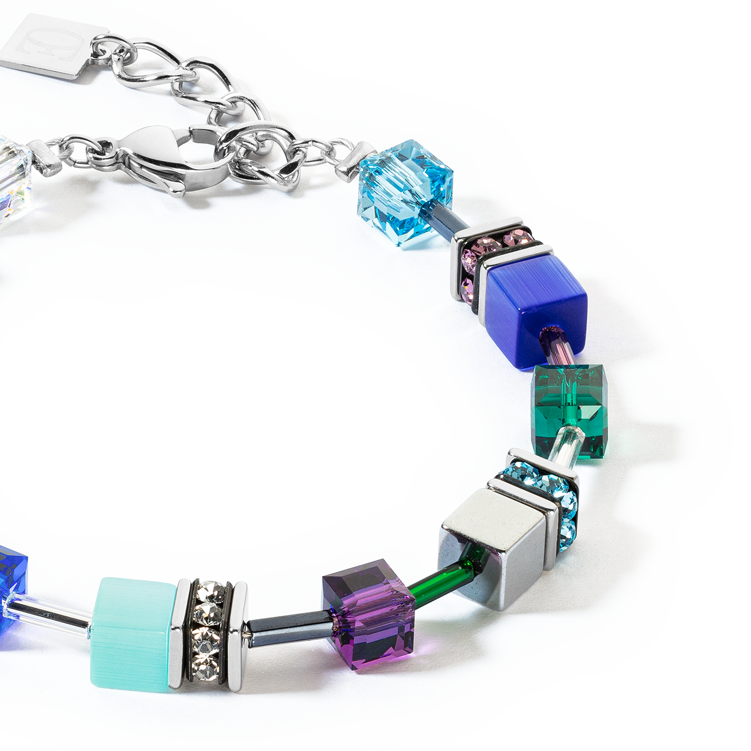 GeoCUBE® Iconic Armband türkis-lila