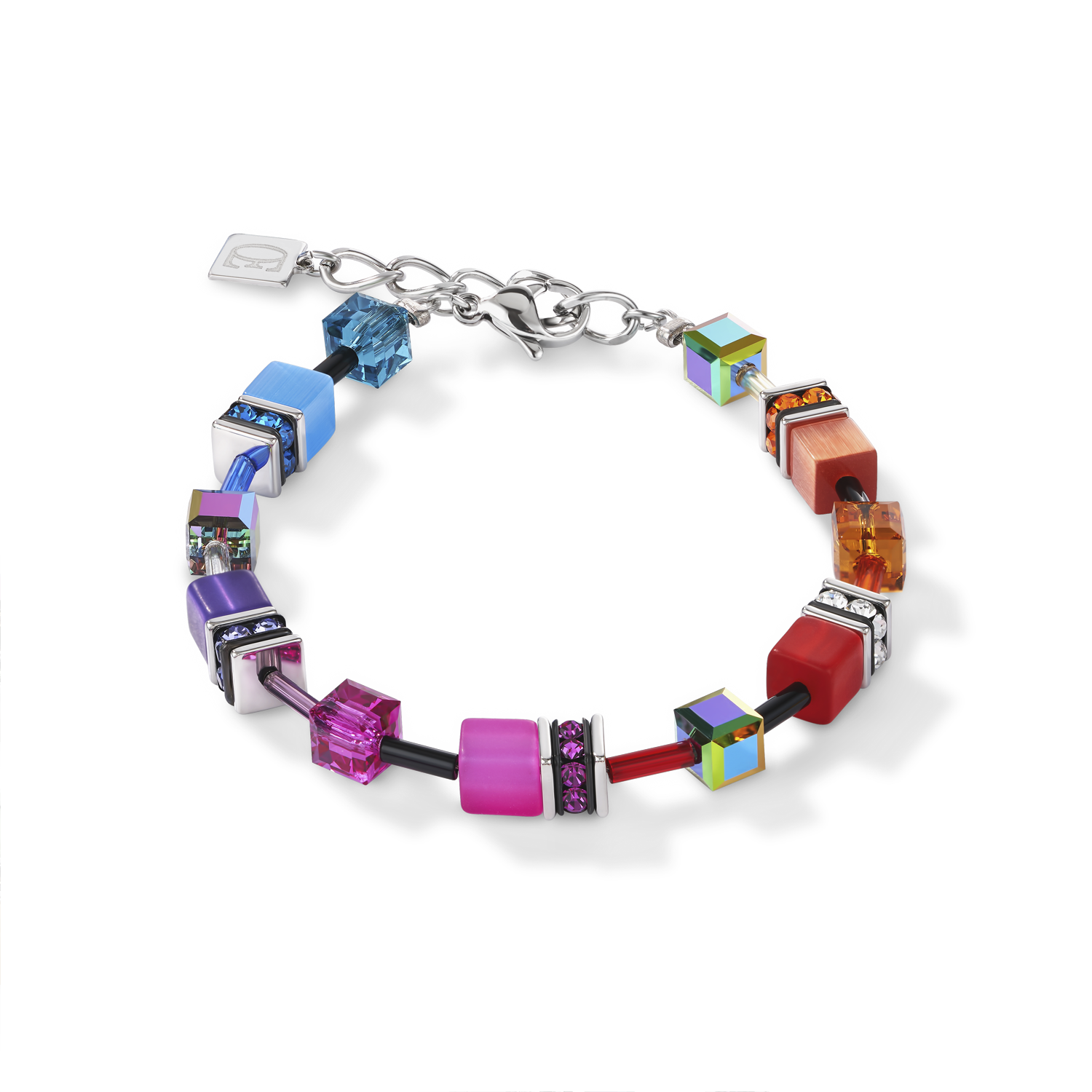 GeoCUBE® Armband multicolor rainbow