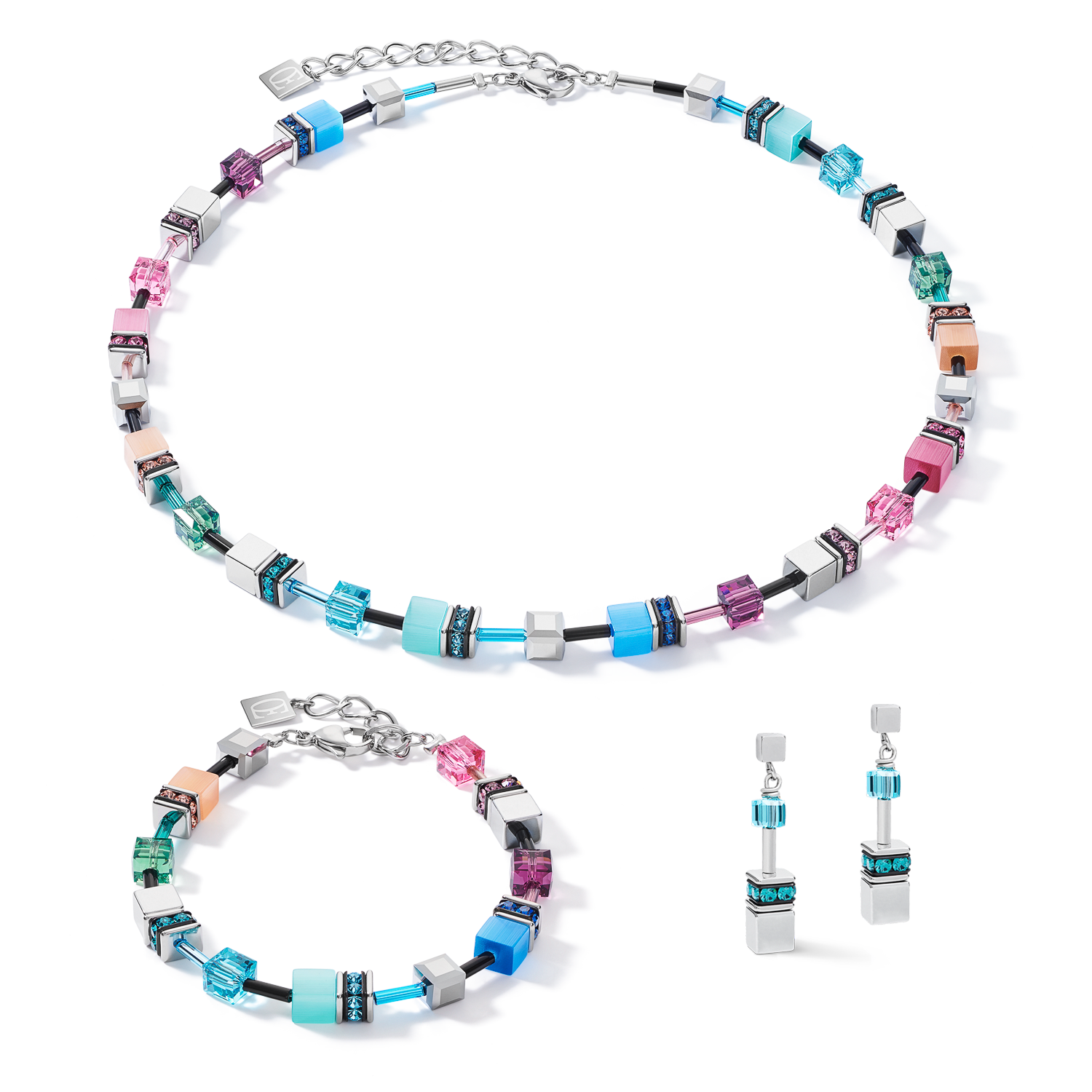 GeoCUBE® Armband multicolor fresh vintage