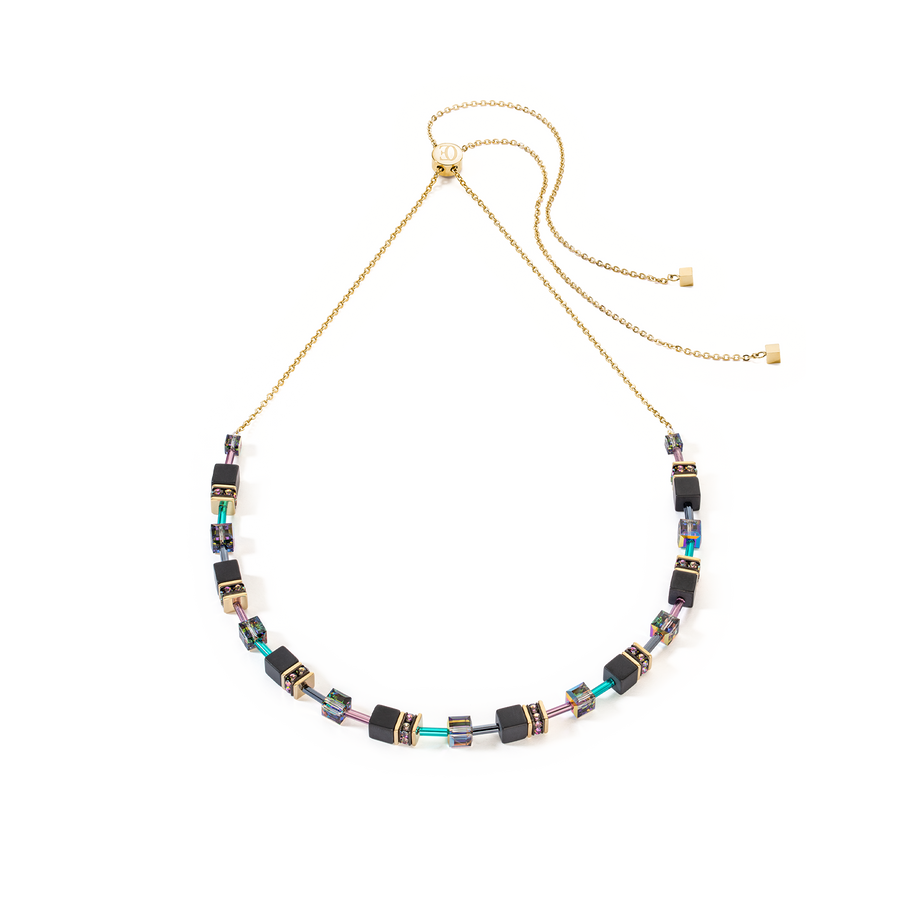 GeoCUBE® Iconic Nature Chain Halskette schwarz-multicolor