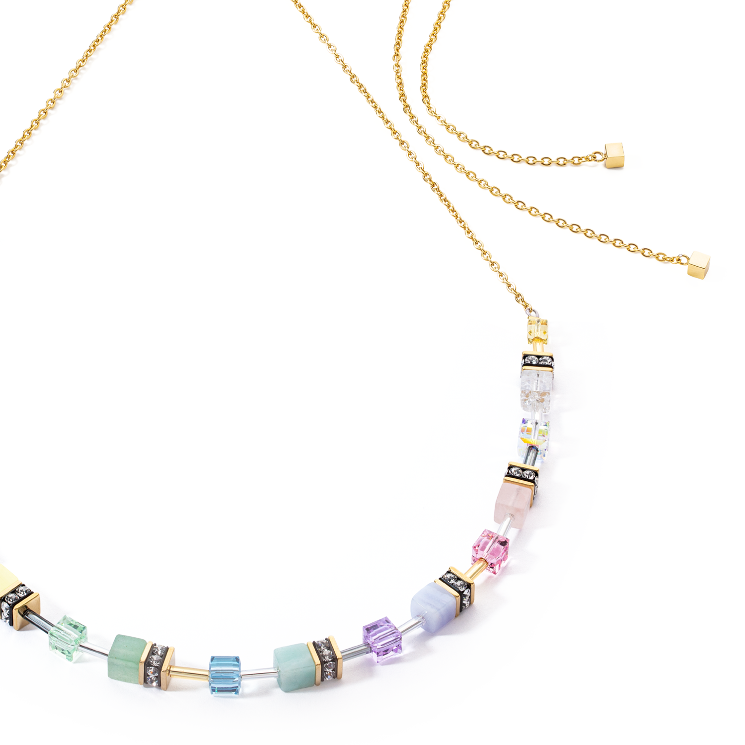 GeoCUBE® Iconic Nature Chain Halskette Pastell
