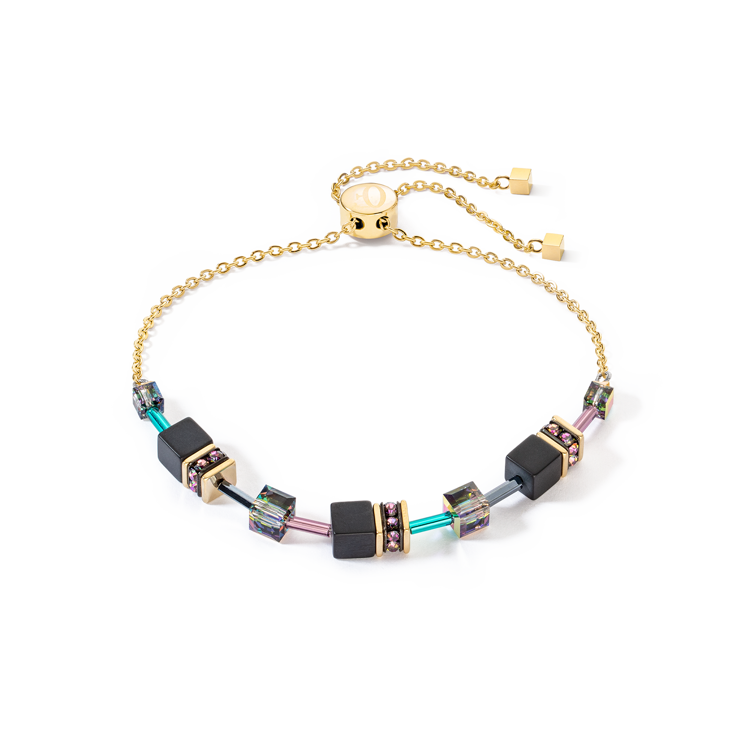 GeoCUBE® Iconic Nature Chain Armband schwarz-multicolor