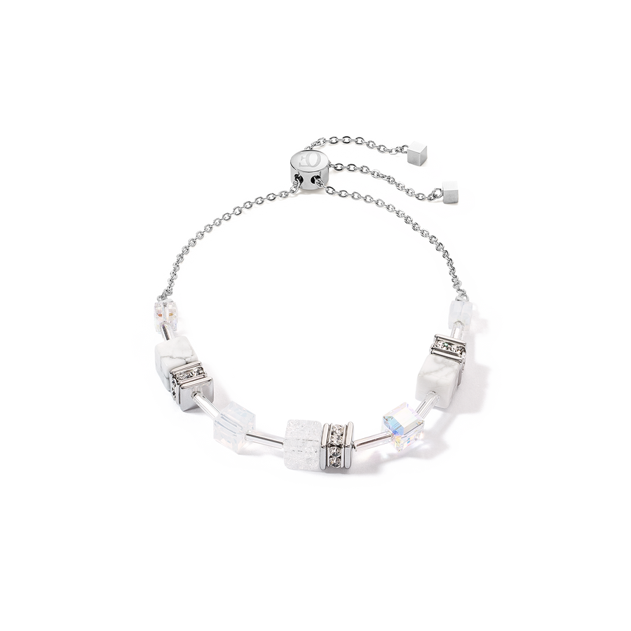 GeoCUBE® Iconic Nature Chain Armband weiß