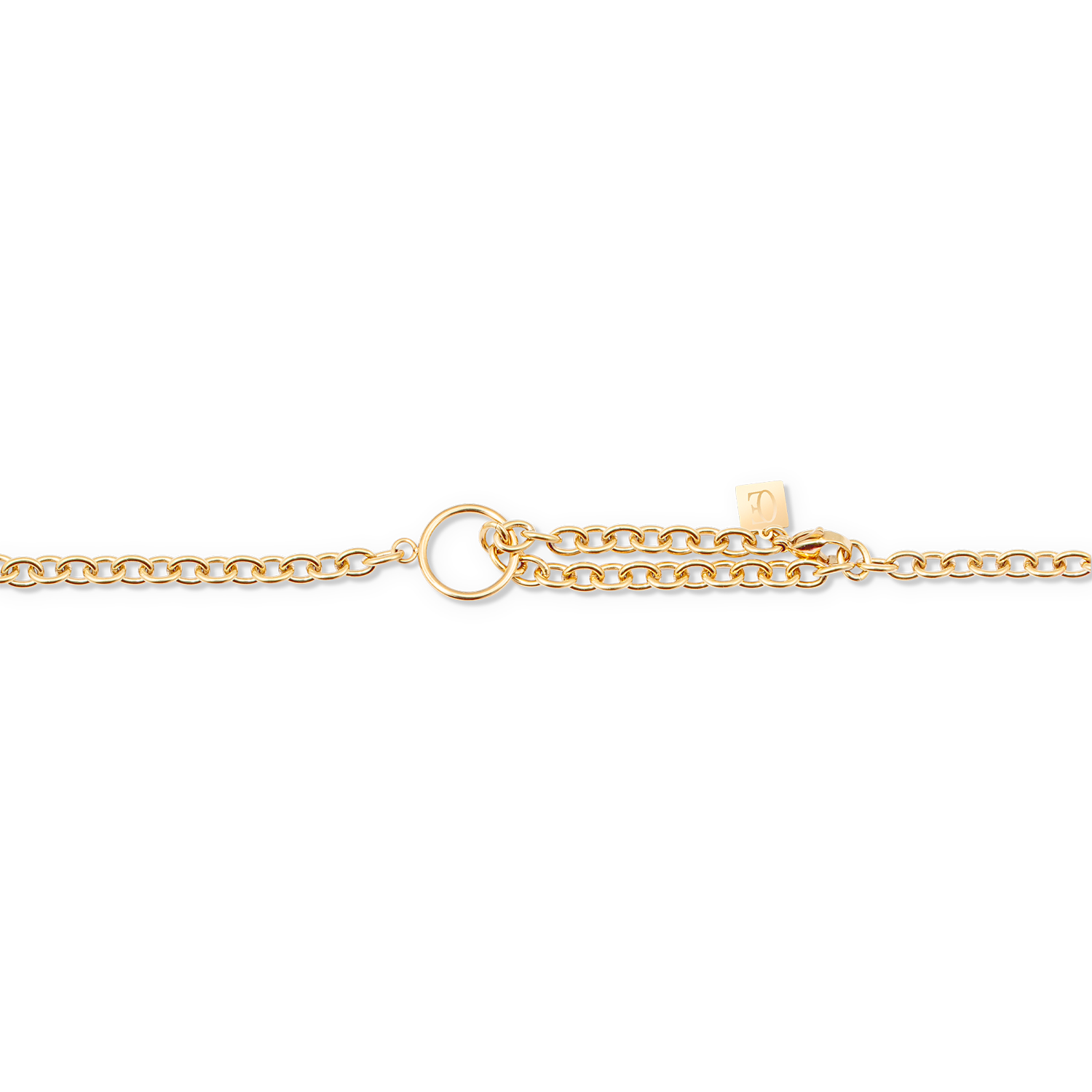 GeoCUBE® Iconic Chain Halskette gold-magenta