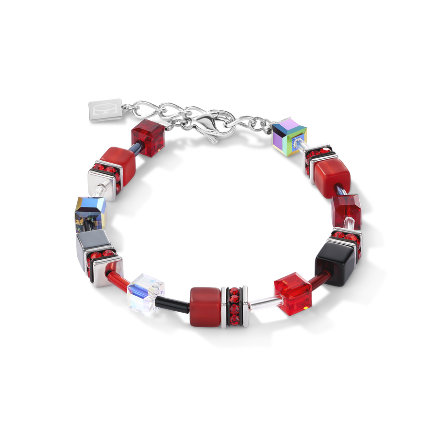 GeoCUBE® Armband rot-hämatit