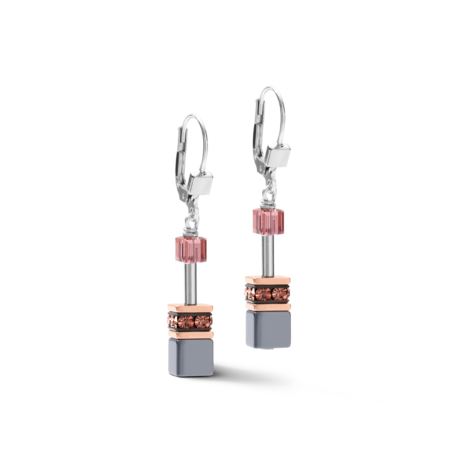 GeoCUBE® Ohrringe altrosa