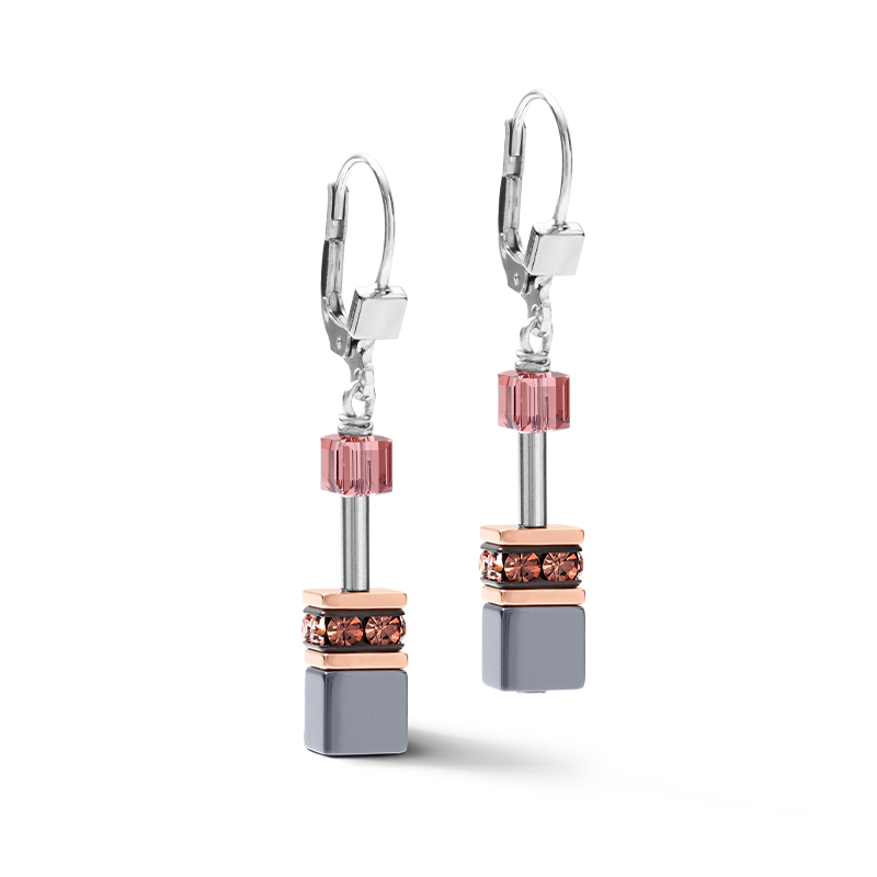 GeoCUBE® Ohrringe altrosa