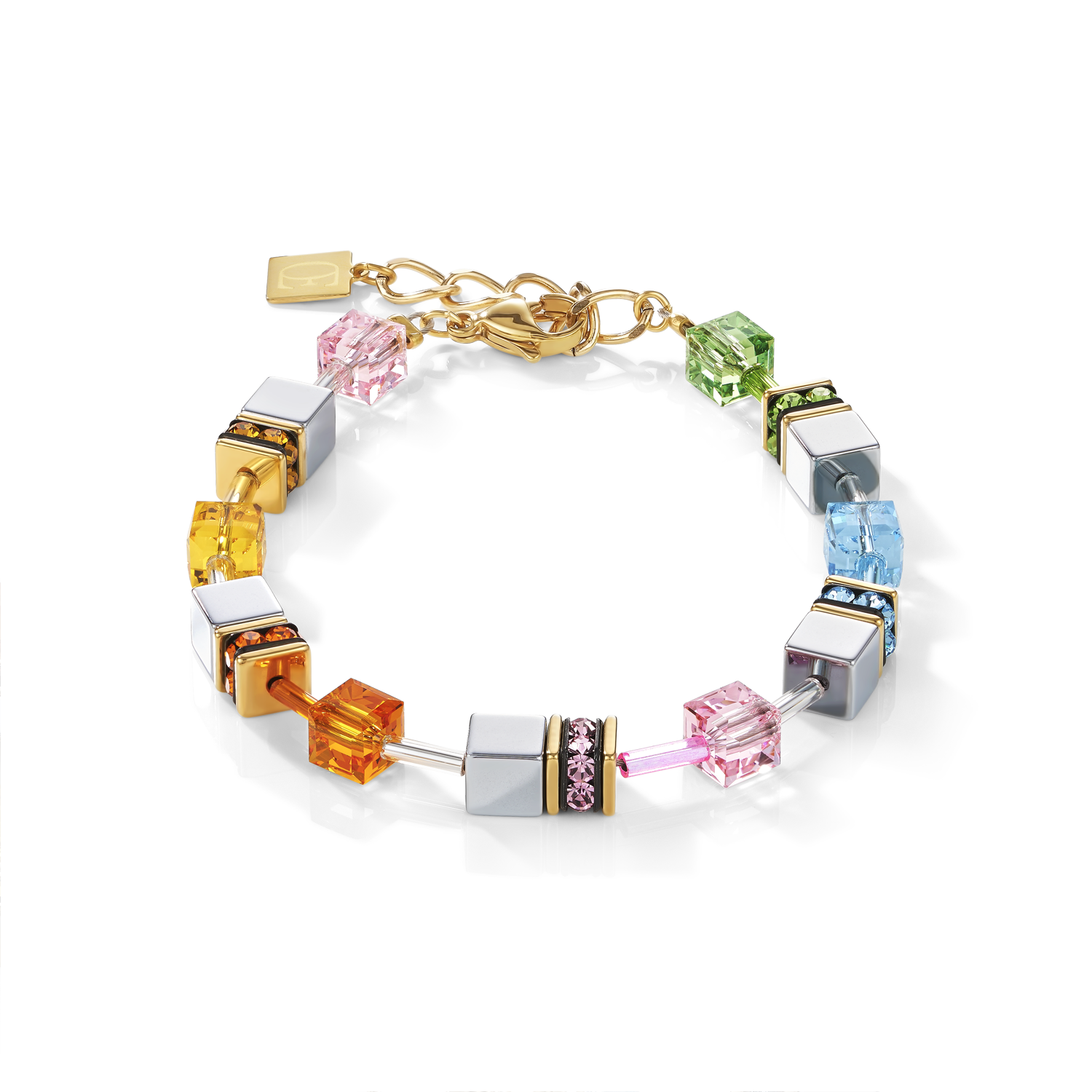 GeoCUBE® Armband multicolor pastell 1