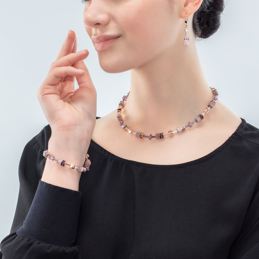 GeoCUBE® Iconic Monochrome Halskette flieder