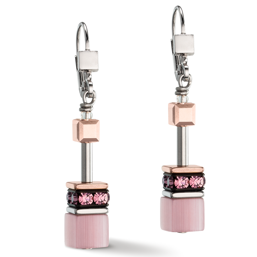 GeoCUBE® Iconic Monochrome Ohrringe flieder
