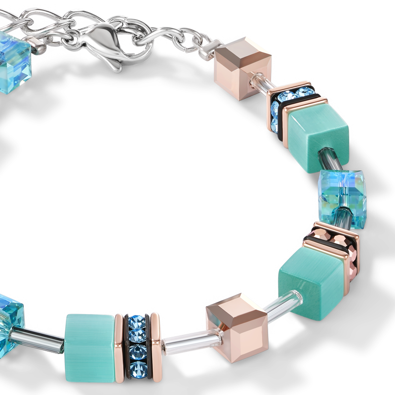 GeoCUBE® Armband aqua