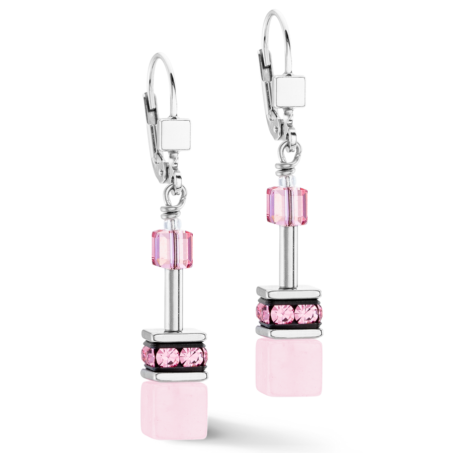 GeoCUBE® Iconic Precious Ohrringe Rosa