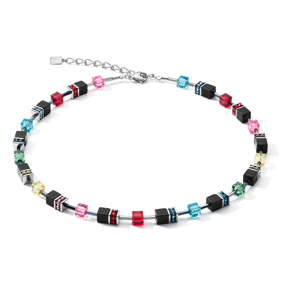 GeoCUBE® Halskette Onyx Multicolor Pop Art