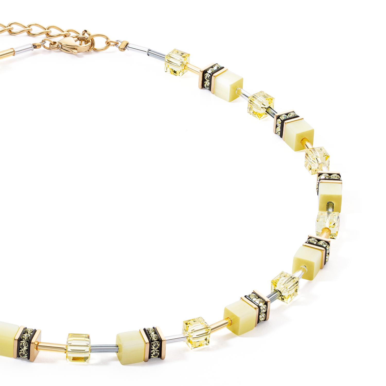 GeoCUBE® Iconic Mono Gold Halskette Gelb