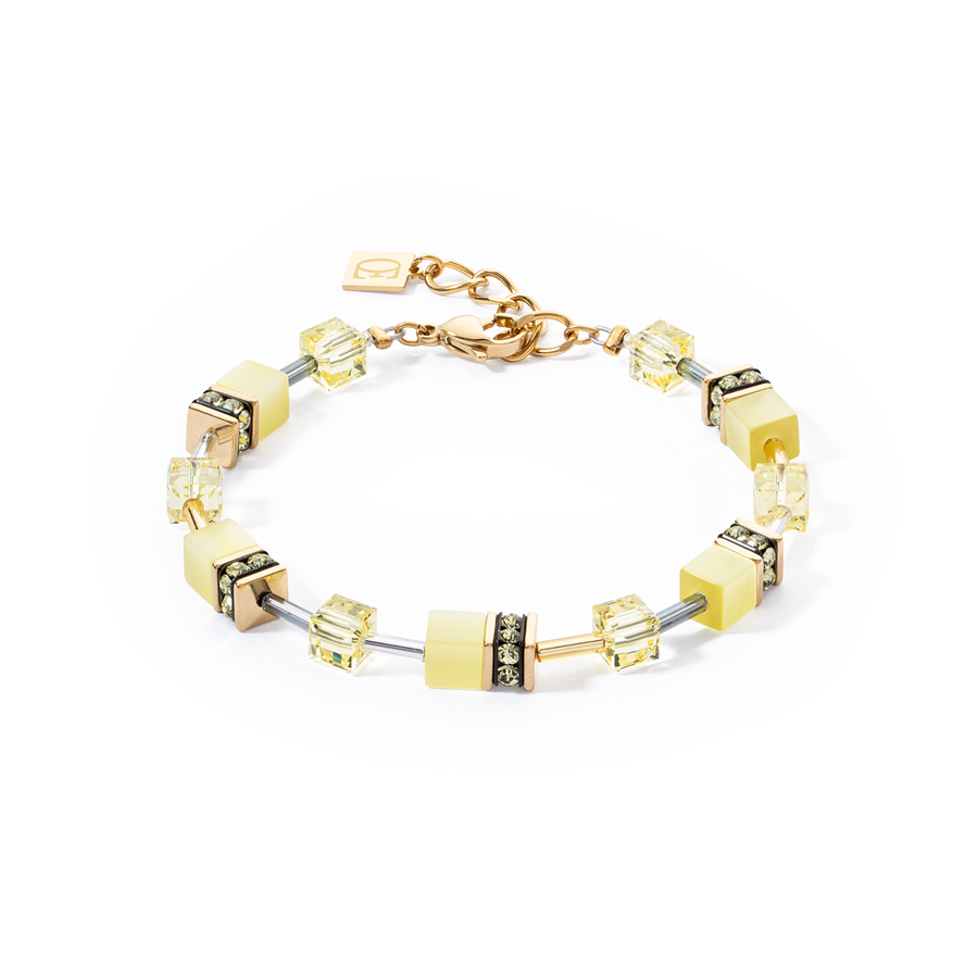 GeoCUBE® Iconic Mono Gold Armband Gelb