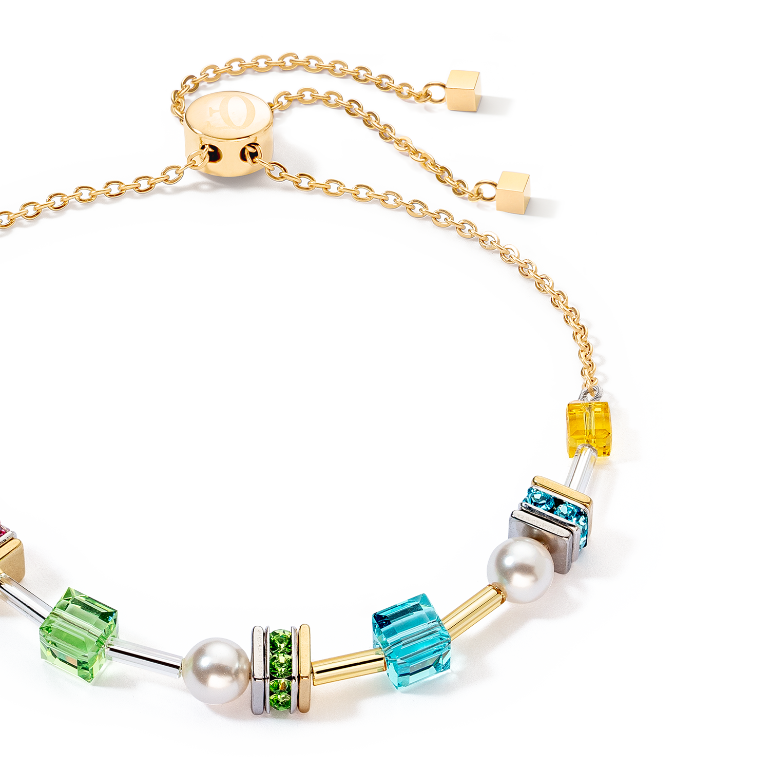 Armband Joyful Cubes & Pearls multicolor