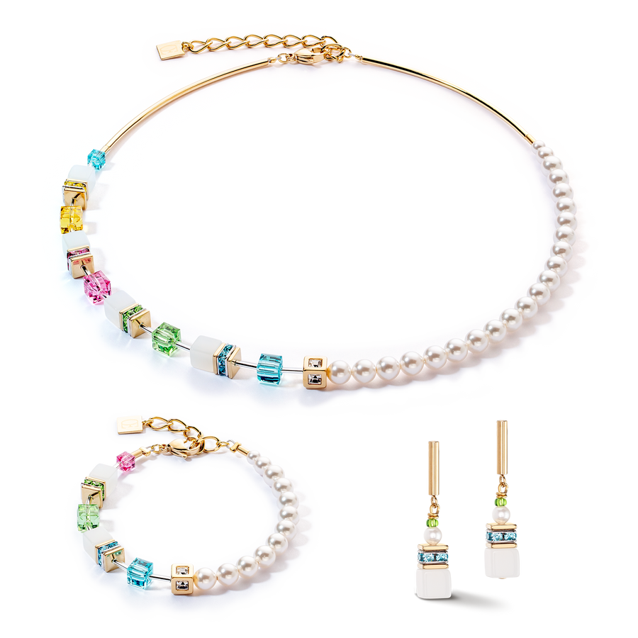 GeoCUBE® Fusion Pearls Halskette multicolor