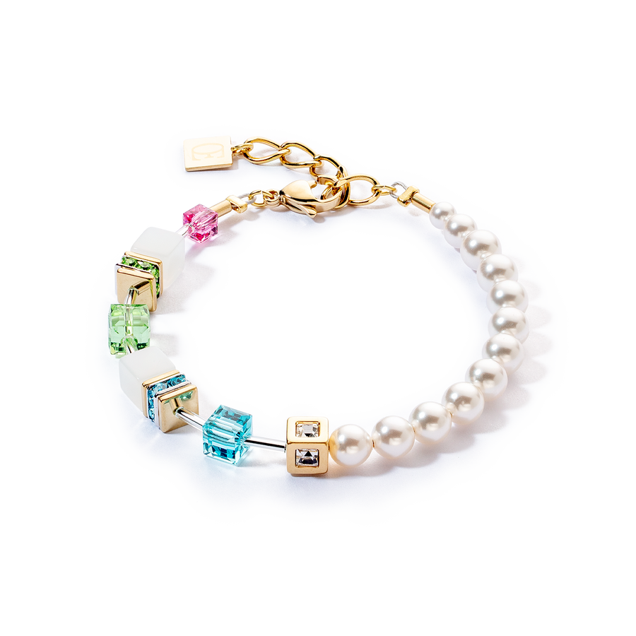 GeoCUBE® Fusion Pearls Armband multicolor