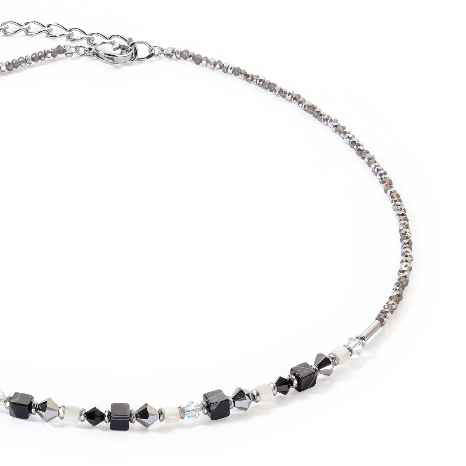 Halskette Princess Shape Mix schwarz-weiß