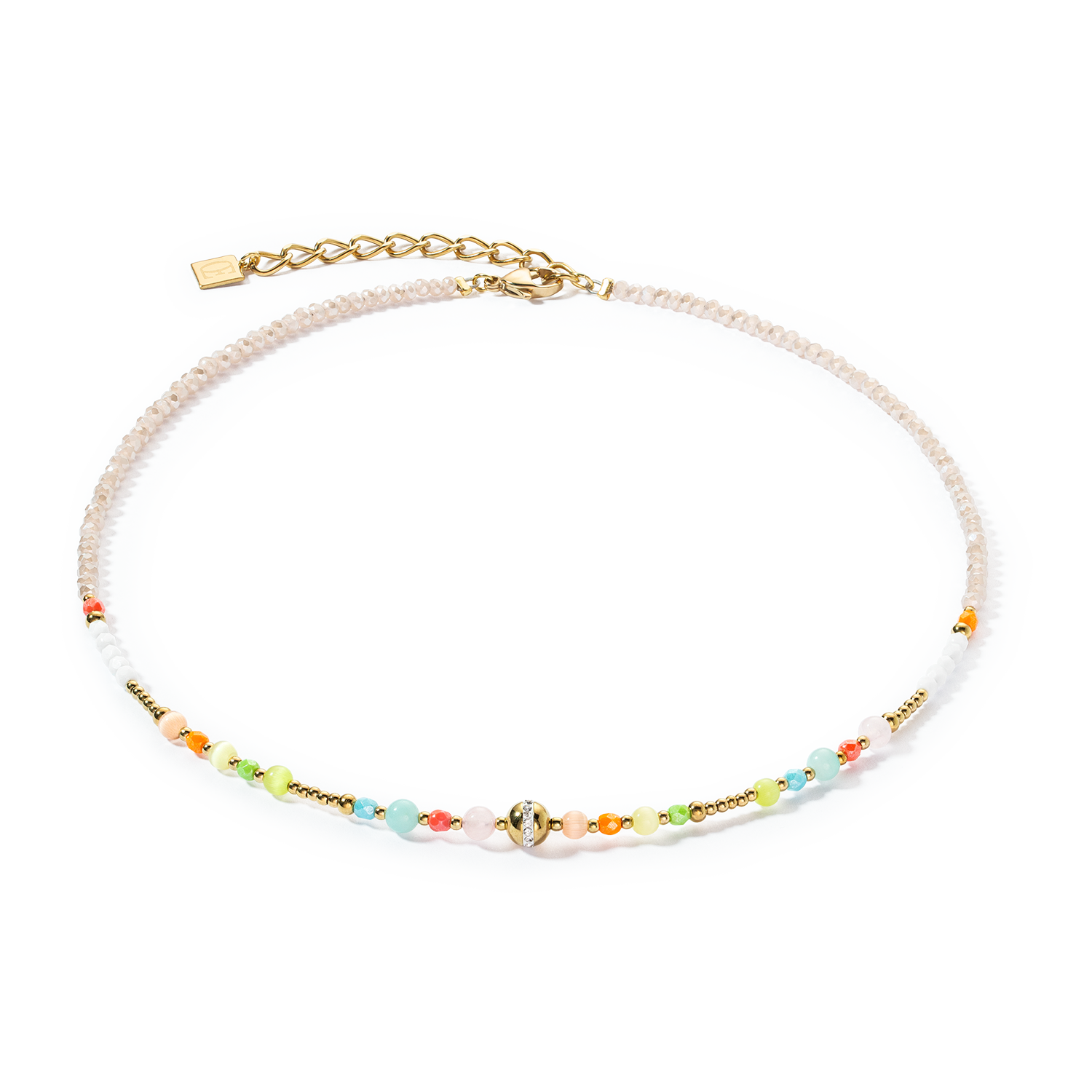 Halskette Princess Spheres multicolor pastell