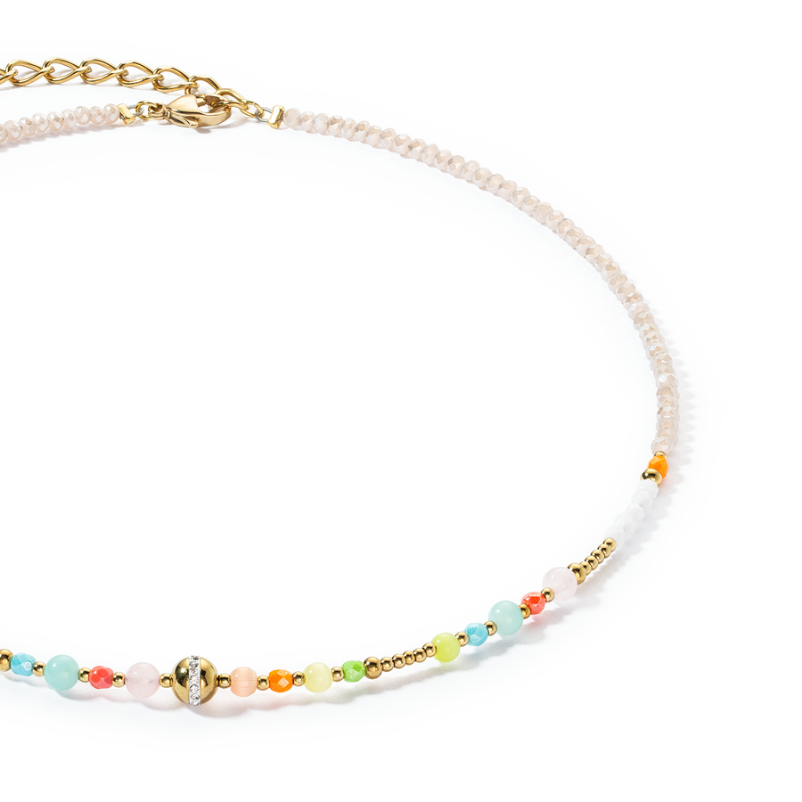 Halskette Princess Spheres multicolor pastell