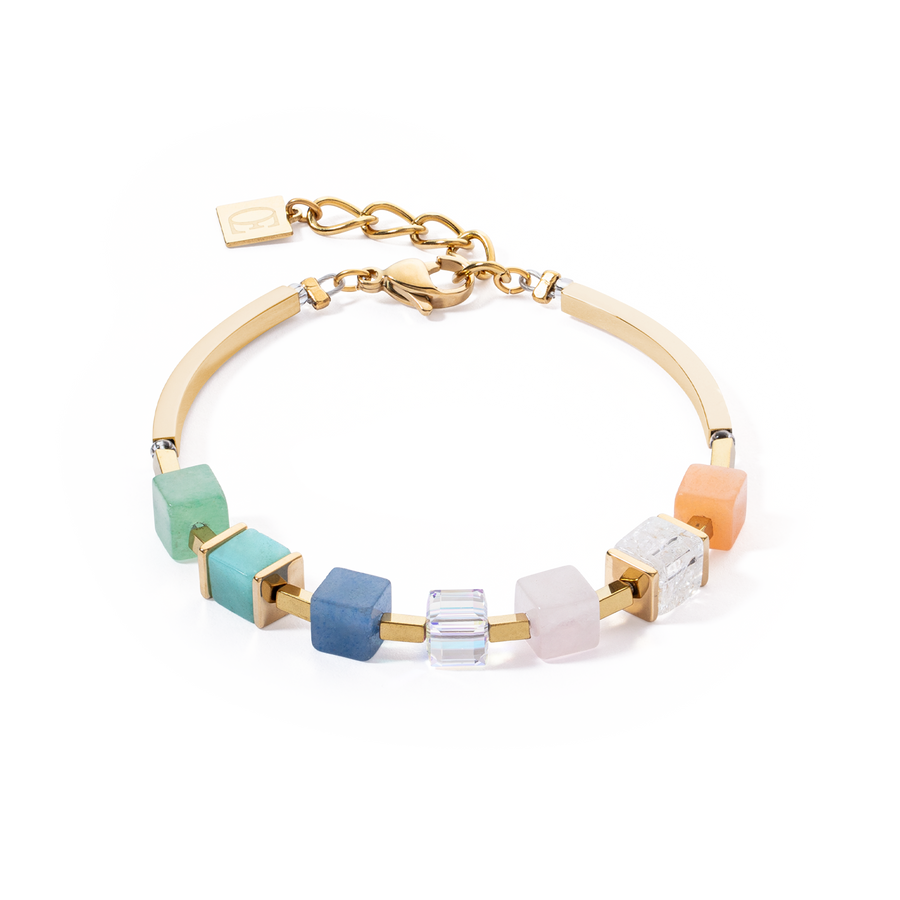 Armband Precious Statement Cubes Multicolor-Gentle