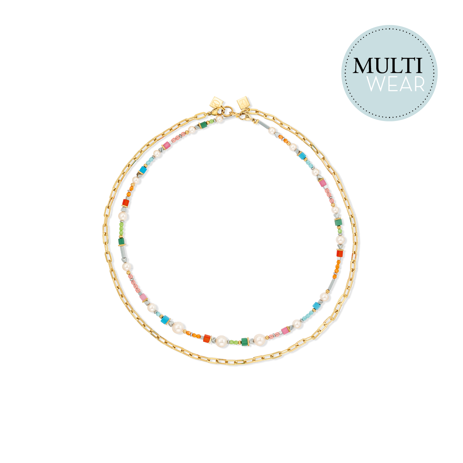 Halskette Classic Layer gold-multicolor