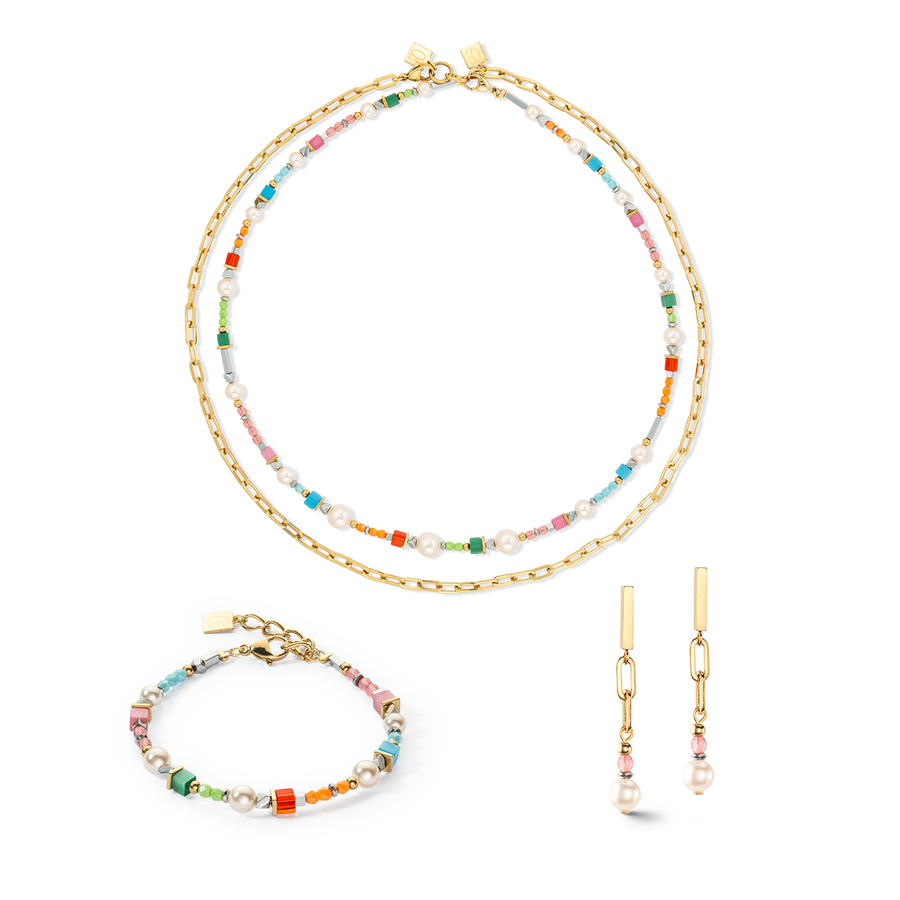 Halskette Classic Layer gold-multicolor