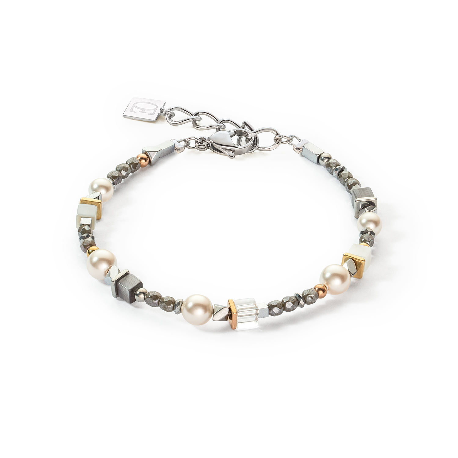 Armband Classic Layer silber-grau
