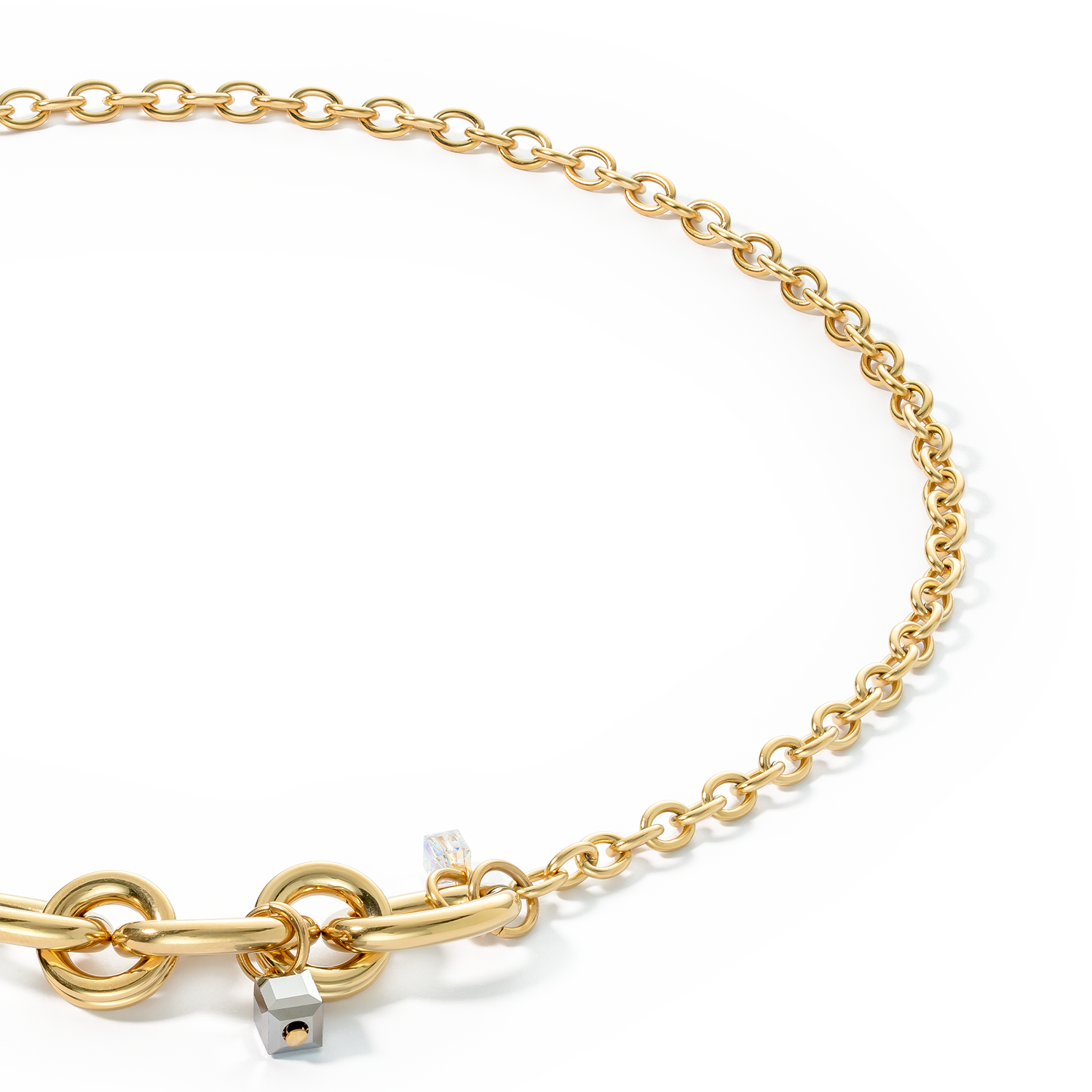 Halskette Chunky Chain gold-schwarz