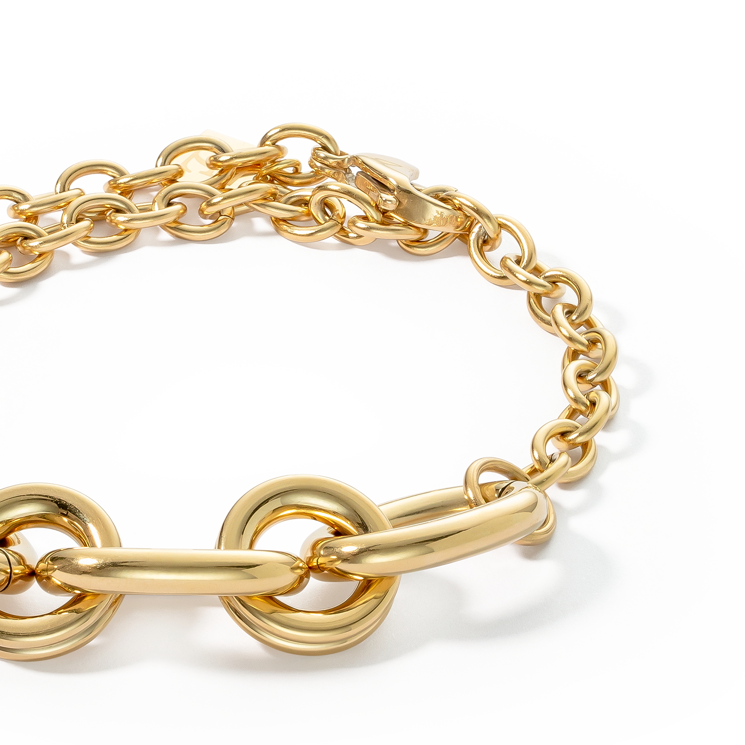 Armband Chunky Chain gold-schwarz