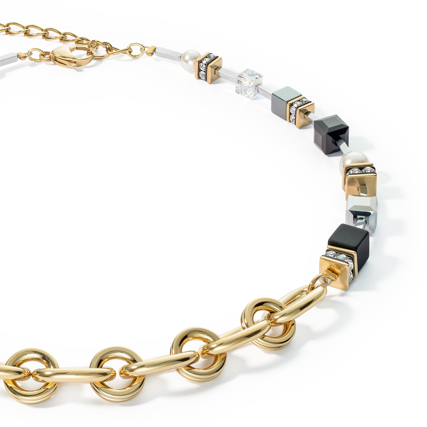 Halskette Mysterious Mix gold-schwarz