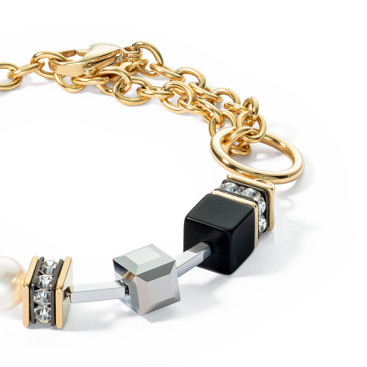 Armband Mysterious Mix gold-schwarz